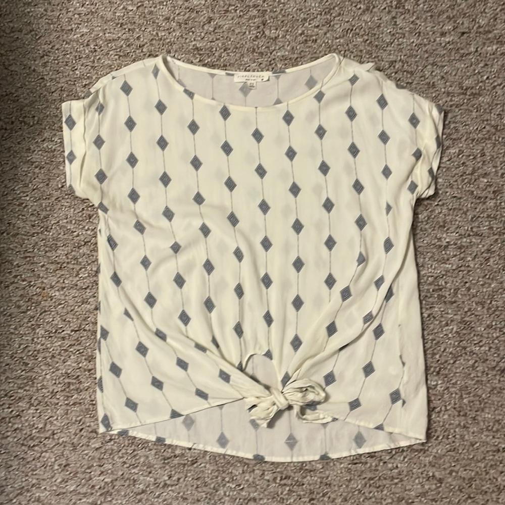 Final Touch front tie blouse